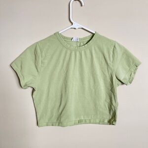 Green Women's Crop Top